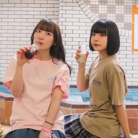 【サウナの梅湯】梅湯春夏T《ベビーピンク/サンドカーキ》