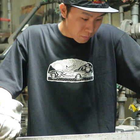 【源湯】ウルフTシャツ