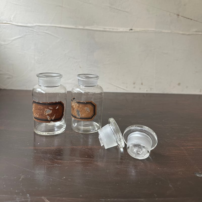 ラベル付き薬瓶 (小 2個set) | maruse