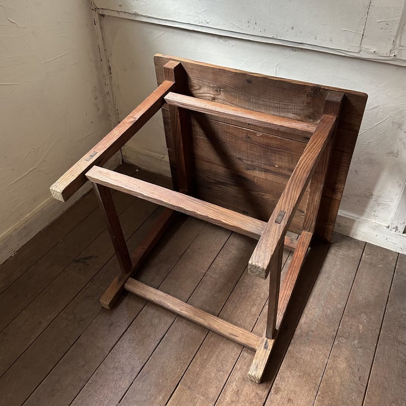 小さい古い机使用感あるテーブルでございます dショッピング |高さを変えられる テーブル 木製 幅65cm TZT-6540 コの