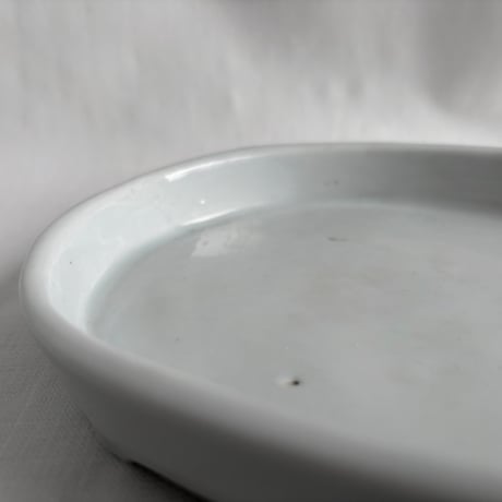 白磁の楕円皿