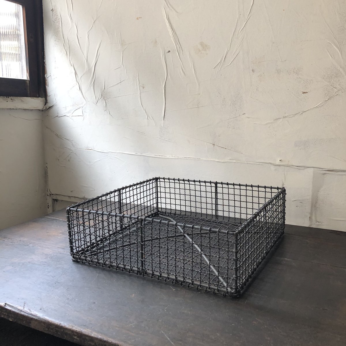 鉄のカゴ カゴ車 カゴ台車 台車 ロールボックス 底板鉄 MRC-5C 1100W×800L×1700H