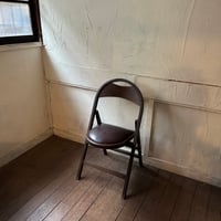 折りたたみ椅子(レザー張り)