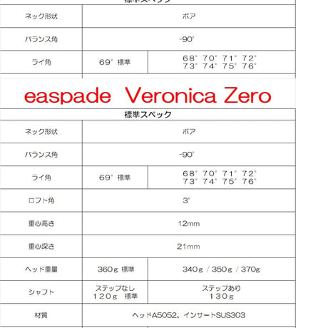 easpade Veronica Zero 　Type B