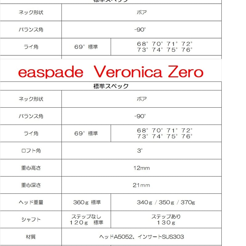 easpade Veronica Zero Type C | BENOCK ONLINE SHOP