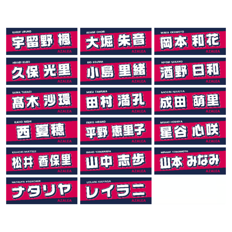 受注期間10/23-11/4】2025選手名タオル | AZALEA ONLINE SHOP