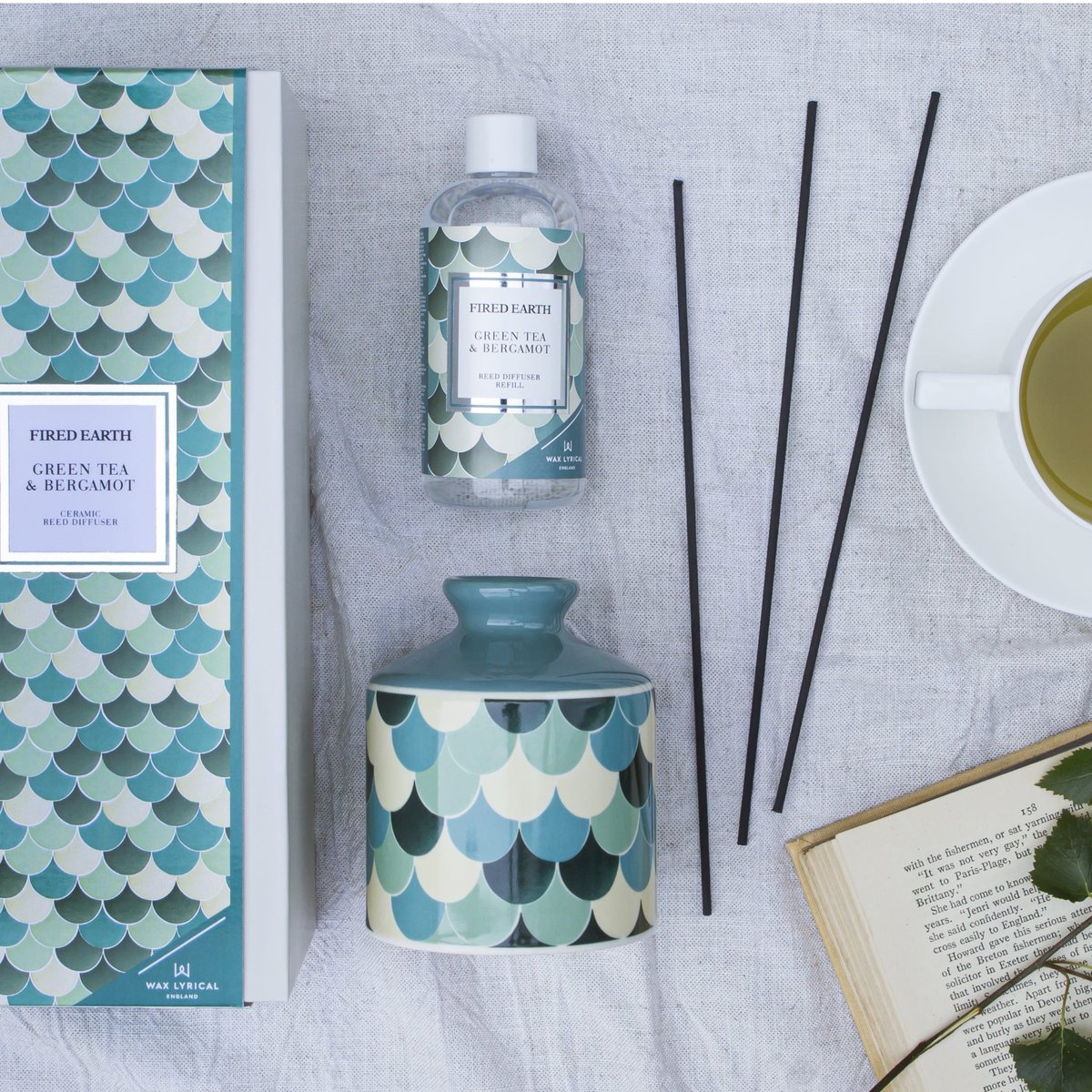 FIRED EARTH】WLFE2702 リフィル200ml/グリーンティー＆ベルガモット