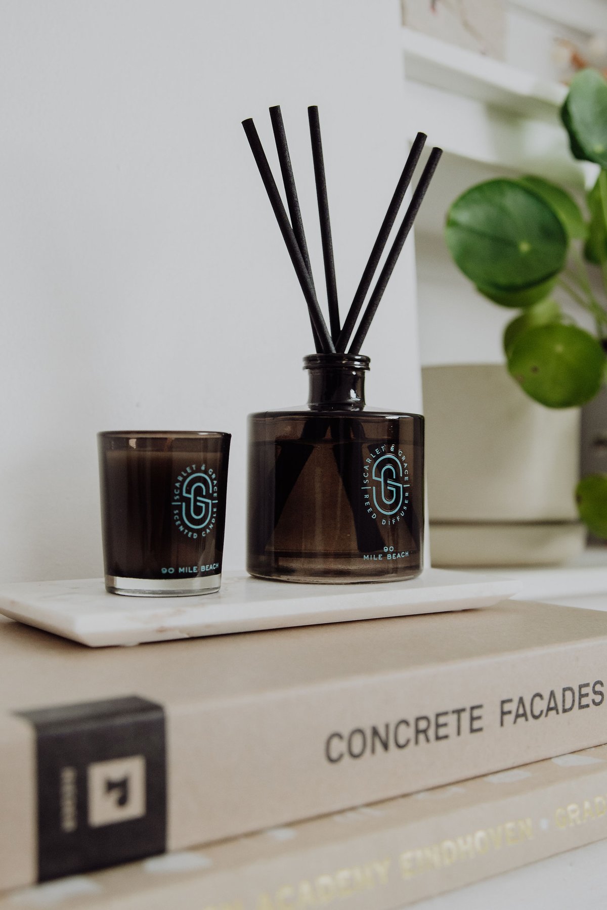 Scarlet & Grace】SCSI0201 グラス入りソイキャンドル/90マイル