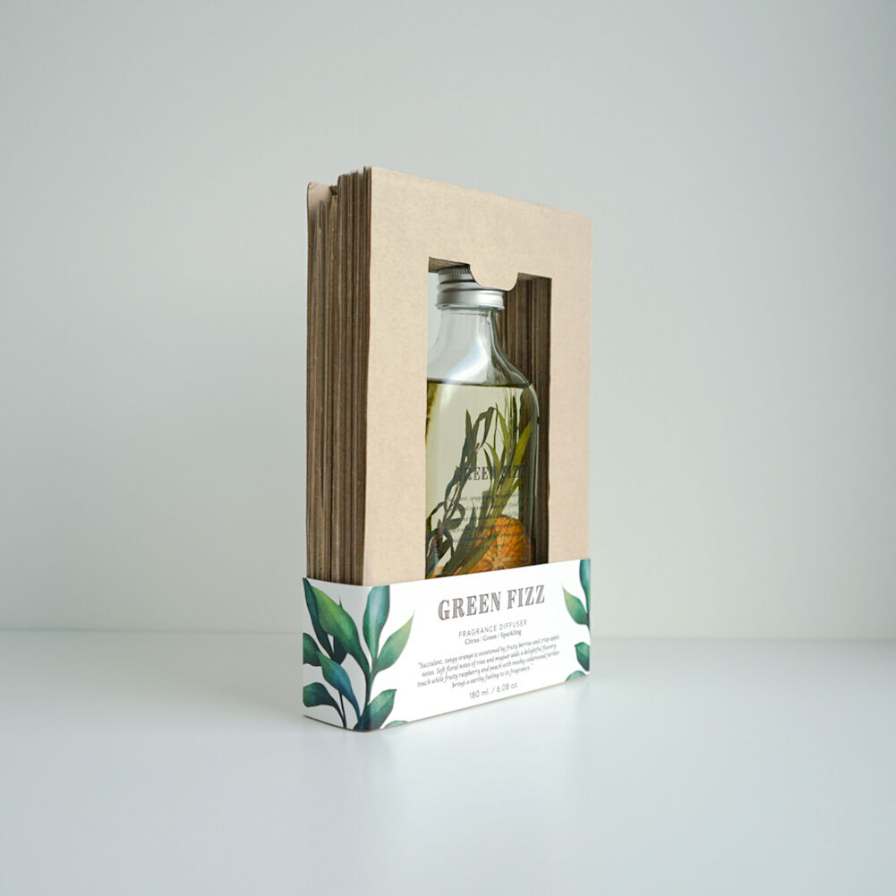 BOTANICAL BOTTLES】IDBB0101 ディフューザー180ml/グリーンフィ