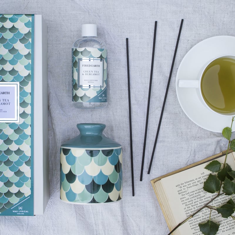 FIRED EARTH】WLFE2202 ディフューザー180ml/グリーンティー