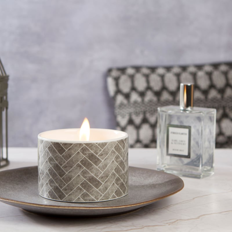 セラミックキャンドルS /アールグレイ＆ベチバー【FIRED EARTH  