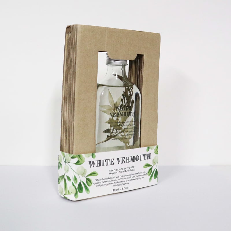 BOTANICAL BOTTLES】IDBB0104 ディフューザー180ml/ホワイトヴェ