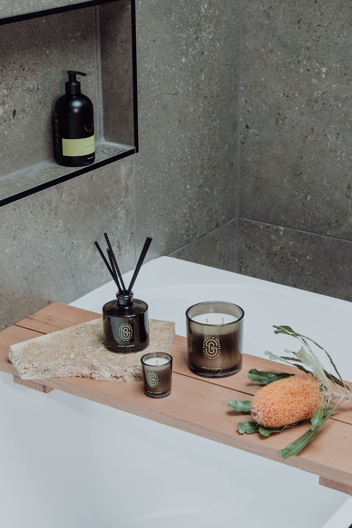 Scarlet & Grace】SCSI0308 グラス入りソイキャンドル ダブルウィック/