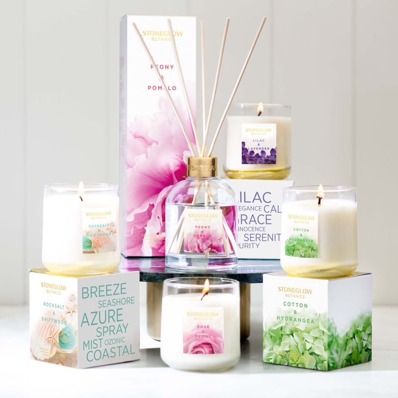 NO.39】ボタニカル(ローズ)キャンドル 効能バッチリなペパーミントの香り