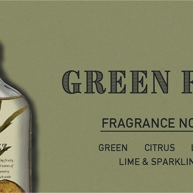 BOTANICAL BOTTLES】IDBB0101 ディフューザー180ml/グリーンフィ