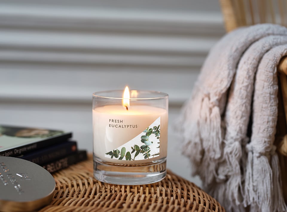 MADE IN ENGLAND】WLME3219 グラス入りキャンドルS/フレッシュユーカリ