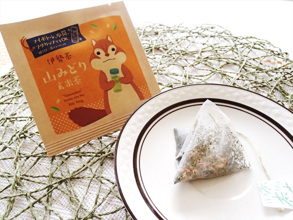 山みどり玄米茶ティーバッグ3g（リス） | 川原製茶OnlineShop