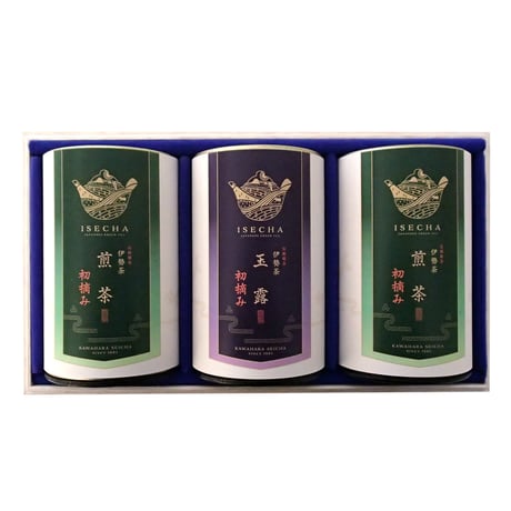 川原製茶 初摘み煎茶 3本セット 木箱入り CATEGORY ギフト | 川原製茶OnlineShop