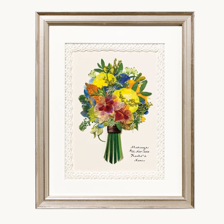 結婚式や挙式のブーケ（花束）：プティ（1枚）　ブーケスタイル