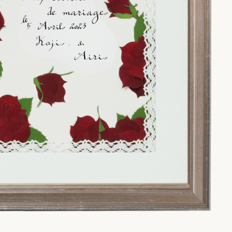 プロポーズ花束（押し花アート）：プティ アート(1枚)