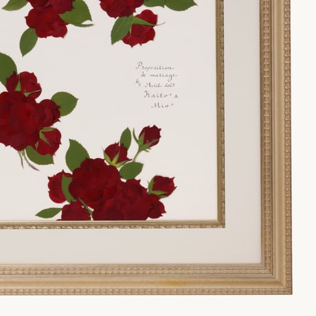 プロポーズ花束（押し花アート）：ブリエ  アートスタイル