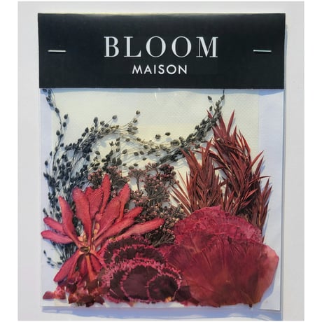 押し花｜花材セット トルコキキョウ Pressed Flower Kit インテリア・ギフト・ウェルカムボードなどのハンドメイドに　F-729 BLOOM MAISON