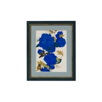 押し花ギフト【REGALOコレクション】ローズ・ブリュー～夢咲き誇る未来へ～ 青バラの押し花アート｜BLOOMART【起業・開業祝い】W270×H331×D22（㎜）