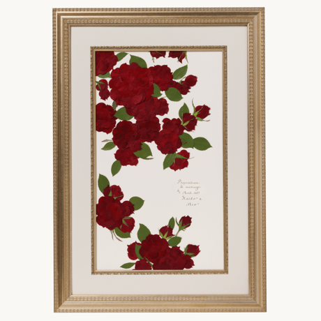 プロポーズ花束（押し花アート）：ブリエ  アートスタイル