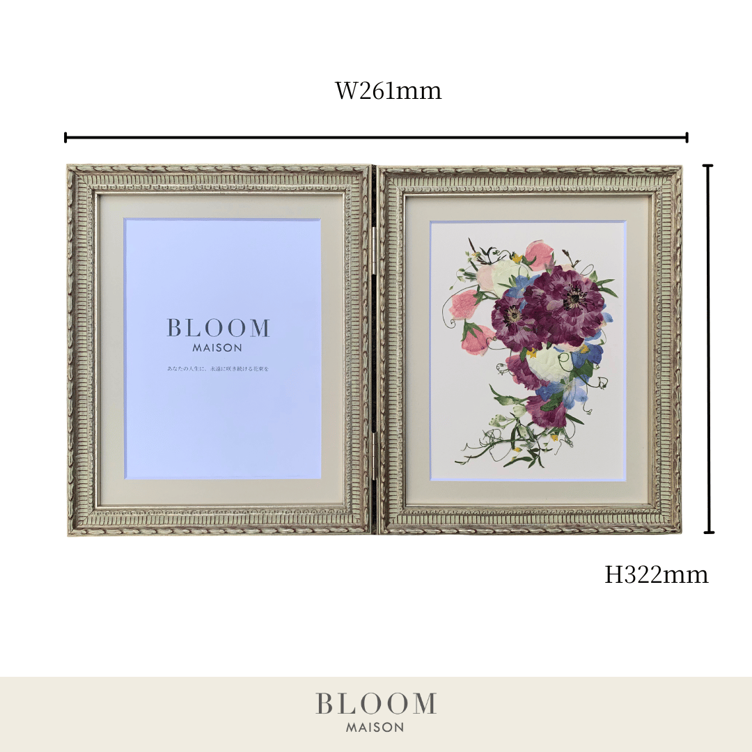 押し花ギフト【REGALOコレクション】 ラナンキュラスの押し花アート