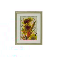 押し花ギフト【REGALOコレクション】リュール・デスポワール ～希望の光～｜ひまわりの押し花アート｜BLOOMART【成人・入社祝い】W278×H339×D26㎜