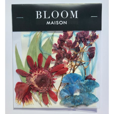 押し花｜花材セット フェザーグラス Pressed Flower Kit インテリア・ギフト・ウェルカムボードなどのハンドメイドに　F-817 BLOOM MAISON