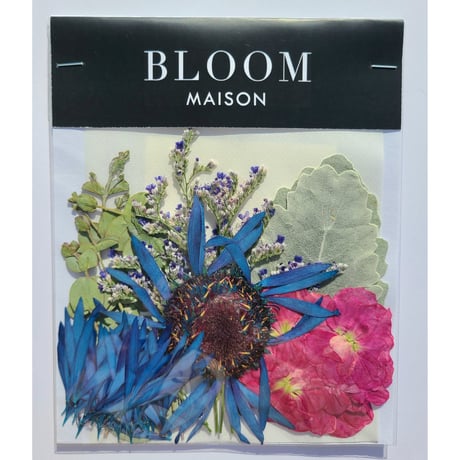 押し花｜花材セット SPストック Pressed Flower Kit インテリア・ギフト・ウェルカムボードなどのハンドメイドに　F-820 BLOOM MAISON
