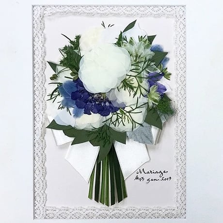 結婚式や挙式のブーケ（花束）：プティ（1枚）　ブーケスタイル