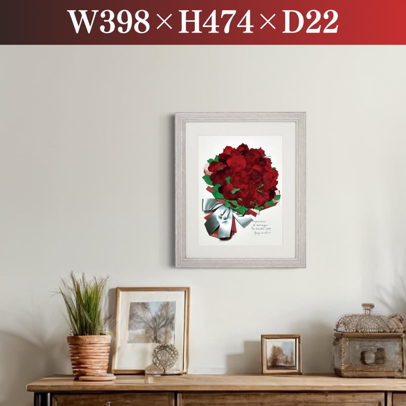 プロポーズ花束（押し花アート）：アンジュ L | BLOOM MAISON