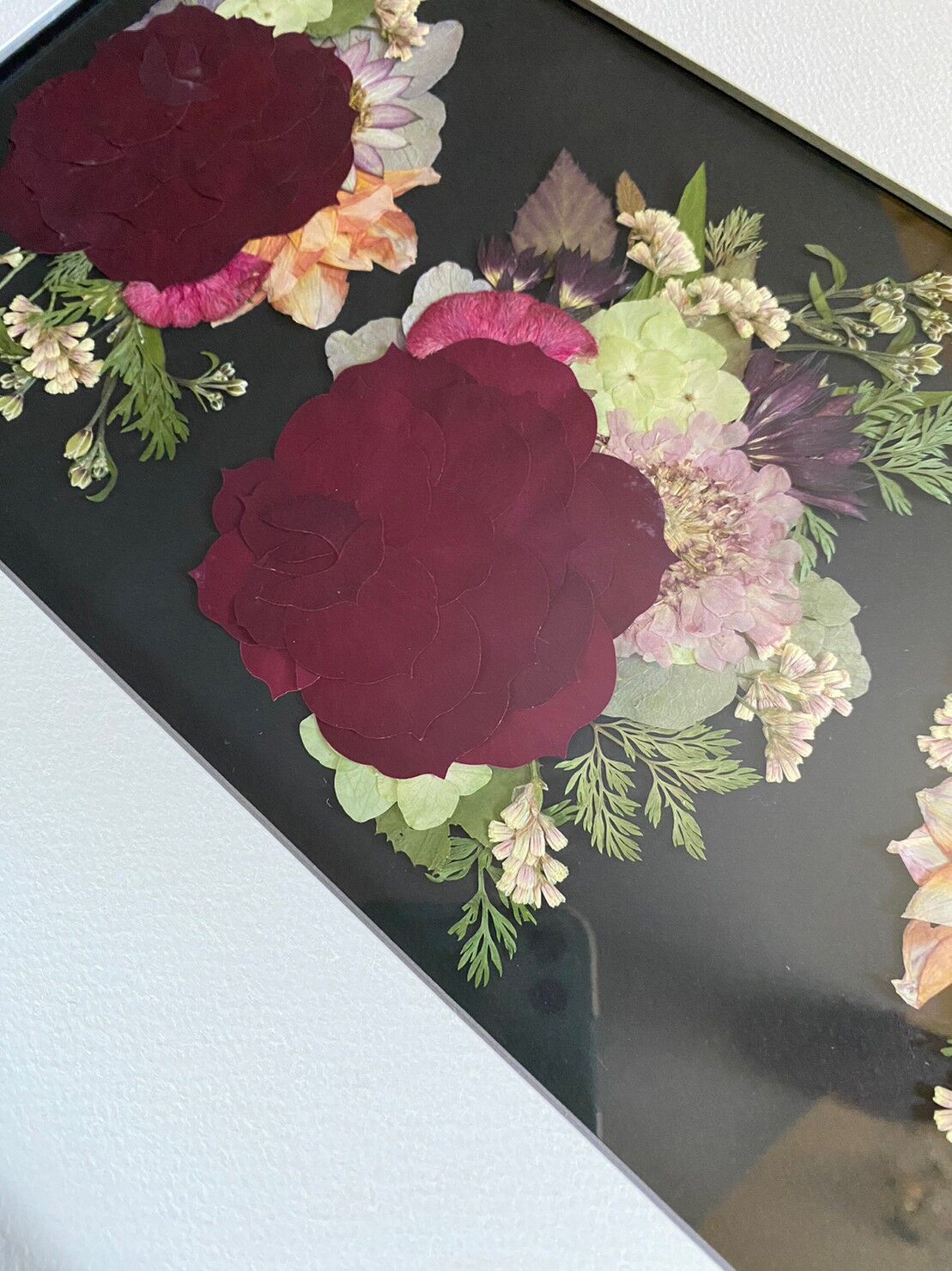 還暦祝いのギフト_押し花アート：赤バラ | BLOOM MAISON