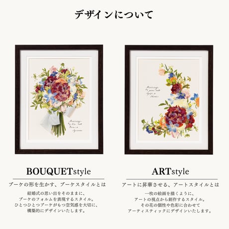結婚式や挙式のブーケ（花束）：ショコラS　アートスタイル