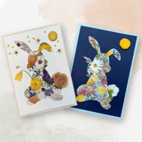 押し花のお教室：親子で作ろう！お花でお月見ウサギ🐇