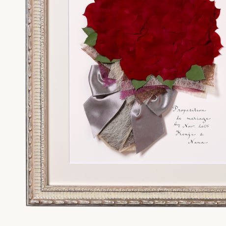 プロポーズ花束（押し花アート）：エクラＳ