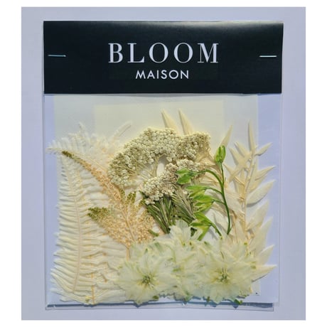 押し花｜花材セット ラクスパー Pressed Flower Kit インテリア・ギフト・ウェルカムボードなどのハンドメイドに　F-1071 BLOOM MAISON