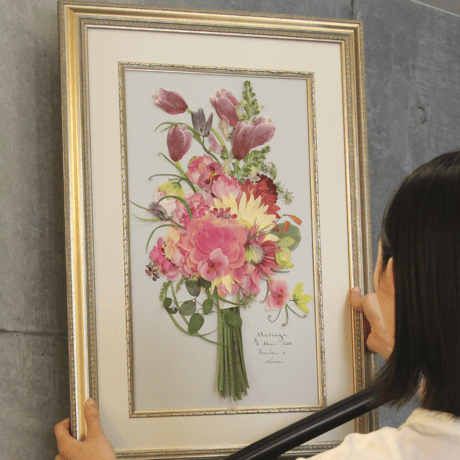 記念（お祝い）の花束を残す｜ブリエ　ブーケスタイル