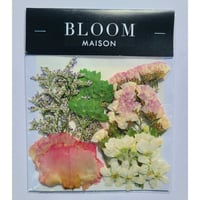 押し花｜花材セット トルコキキョウ Pressed Flower Kit インテリア・ギフト・ウェルカムボードなどのハンドメイドに　F-950 BLOOM MAISON