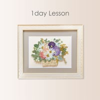 押し花のお教室：１Dayレッスン：バスケット