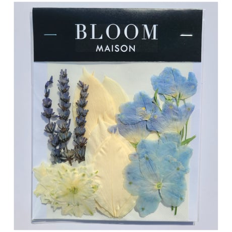 押し花｜花材セット ラベンダー Pressed Flower Kit インテリア・ギフト・ウェルカムボードなどのハンドメイドに　F-1012 BLOOM MAISON