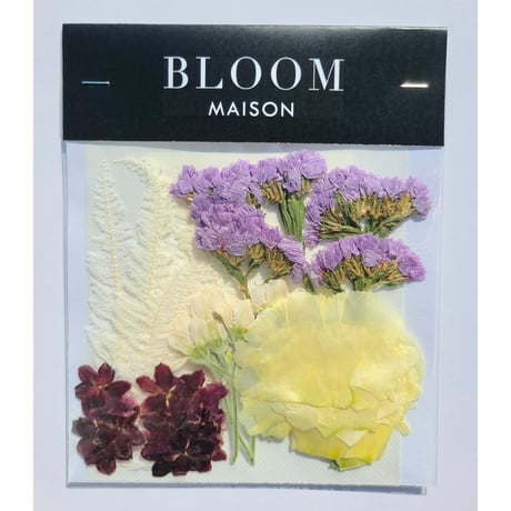 押し花｜花材セット ハイブリッドスターチス Pressed Flower Kit インテリア・ギフト・ウェルカムボードなどのハンドメイドに　F-957 BLOOM MAISON