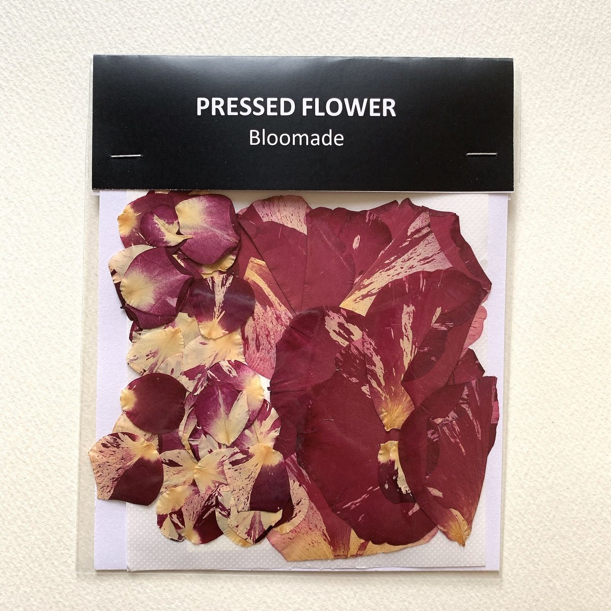 F-49 押し花|バラ花びら(赤・クリーム) 送料込み | BLOOM MAISON F-49 押し花|バラ花びら(赤・クリーム) 送料込み | BLOOM MAISON