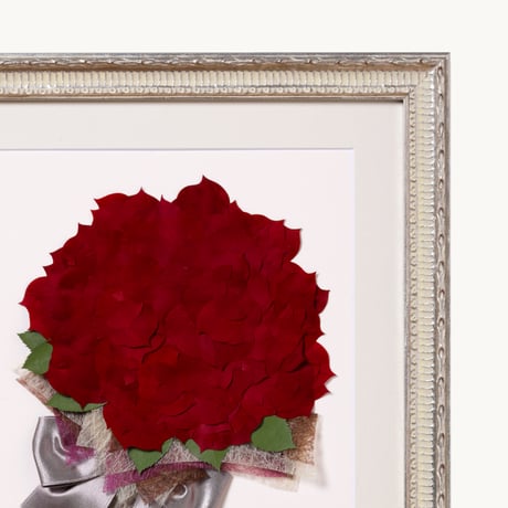 プロポーズ花束（押し花アート）：エクラＳ