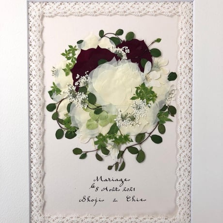 結婚式や挙式のブーケ（花束）：プティ（1枚）　ブーケスタイル