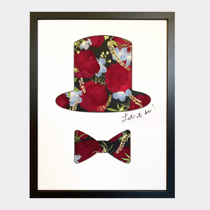 オーダー品（花束、帽子） 記念の花束を残す：Monsieur/ムッシュ（シルクハット）グレー※オーダー