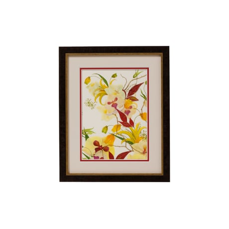 押し花ギフト【REGALOコレクション】フルール・グロワール ～栄光の花～｜胡蝶蘭の押し花アート｜BLOOMART【周年・還暦祝い】 W270×H331×D22（㎜）