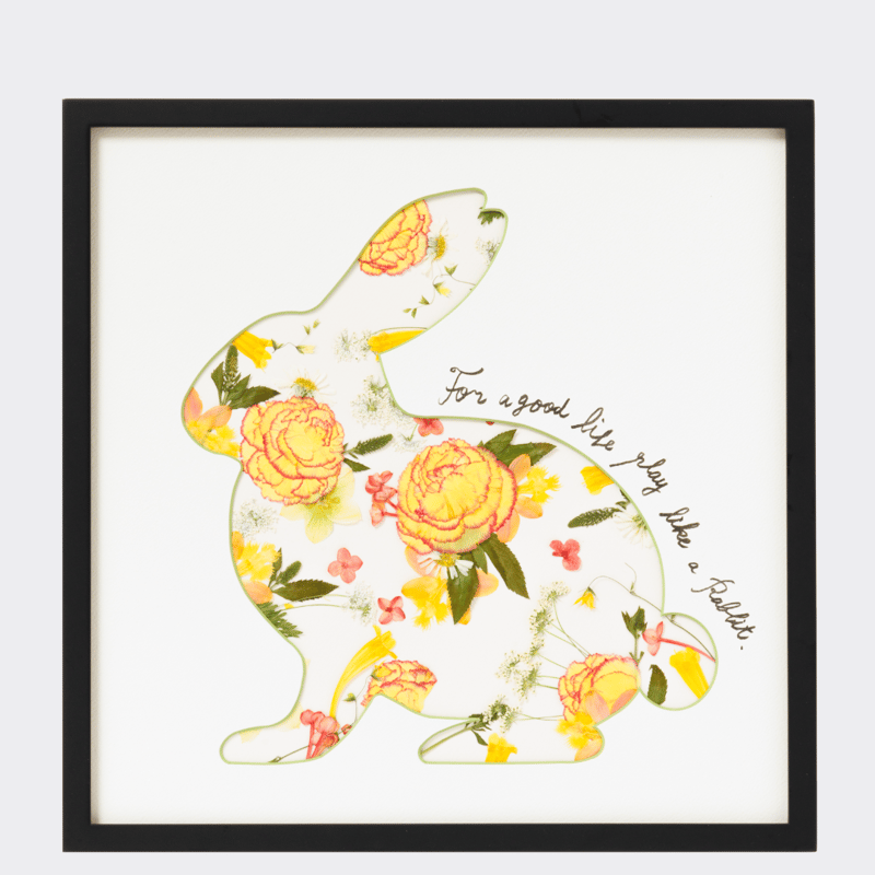 押し花アート_レーヴシリーズ：Lapin/ラパン（うさぎ）A【マット